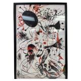 Famed John Miro Print On Canvas