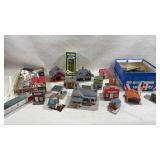 Group of rail road decor
