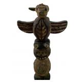 Small Primitive Thunderbird Alaskan Totem Pole