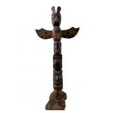 Hand Carved Wood totem pole dated 1890