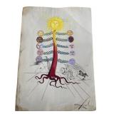 Salvador Dalï¿½ " Luna Geminata ï¿½ Panting On Paper