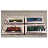 4 model power ho scale train carts