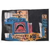 Attributed Jean Michel Basquiat Panting On Canvas