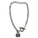 Tiffany & Co. heart tag toggle 925 Silver Necklace