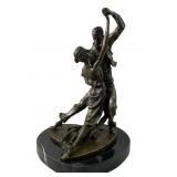 DEGAS Signed Bronze Sculpture " tango dancers"