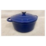 Cobalt Blue Cast Iron Dutc Oven Pot