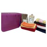 Cloth All Occasion Dinner Napkins with lidded tote