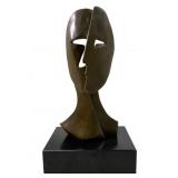 Picasso " Tribute Face Mask" Bronze Sculpture
