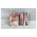 MCM Pink Marble Bookends