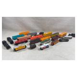 Collection of 23 miscellaneous train carts