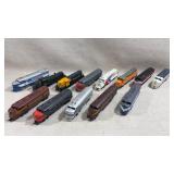 Collection of 13 ho scale train engines
