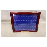 Wood State Quarter Display Case 50 State