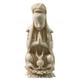 Antique Chinese Carved Ivory Guanyin Sculpture