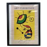 Joan Mirï¿½ art exhibition Framed Poster Print