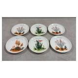 set of vintage Blakely Arizona Cactus saucer