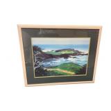 Framed Pebble Beach Golf Print