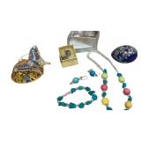 Turquoise, Cloisonnï¿½ Egg, Cloisonnï¿½ Butterfly