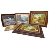 Vintage Artwork Canvas and Board