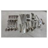 Collection of silverplate flatware