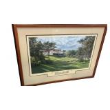 Ltd Ed Print w COA THE 18TH HOLE LAKE COURSE