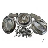 Silver Plated Flatware, Platters & more