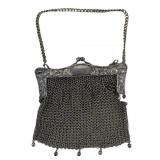 Antique german silver Chain Mil Purse