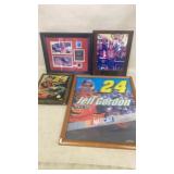 Framed Jeff Gordon NASCAR Wall Decor Plaque