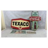 Tin Wall Art COCA COLA, TEXACO