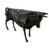 Signed Picasso Bronze Bull Sculpture