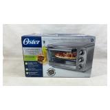Brushed stainless steel convection countertop oven