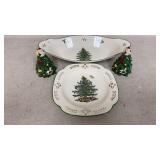 SPODE Christmas Tree S&P, Serving Platters
