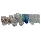 Coca Cola glasses, Redskins NFL glasses, D