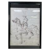 Albrecht Dï¿½rer Lancer on Horseback Canvas Print