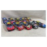 Collection of 10 die cast nascar model cars