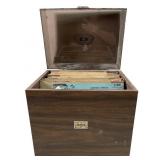 Organizer Full Of Vintage Record Albums