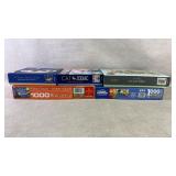 5 Jig Saw Puzzles HOT AIR,USA Flowers,