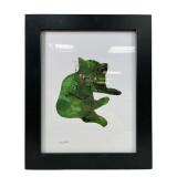 Andy Warhol Framed Print "Green Cat"