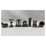 collection of vintage die-cast metal miniature