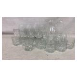 Clear Glass Golf Emblem Wine Glasses