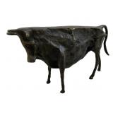 Signed Picasso Bronze Bull Sculpture