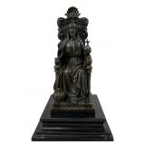 Signed VALLI bronze sculpture Christ the King