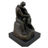 Signed Auguste Rodin Bronze Sculpture "The Kiss"