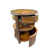 Round Wooden Side Table