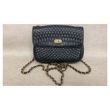 Vintage Black Bally Leather Crossbody Handbag