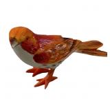 JAPANESE POLYCHROME IVORY BIRD OKIMONO