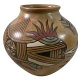 Jesus Tena Maya Ortiz Polychrome Pottery Pot