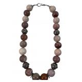 Chunky Natural Stone Beaded Necklace