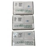 (3) 8 x 6mm Sky Blue Blue Topaz Emerald Cut Gems