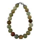 Chunky Natural Jade Beaded Necklace