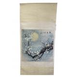 Vintage Japanese hanging scroll painting
